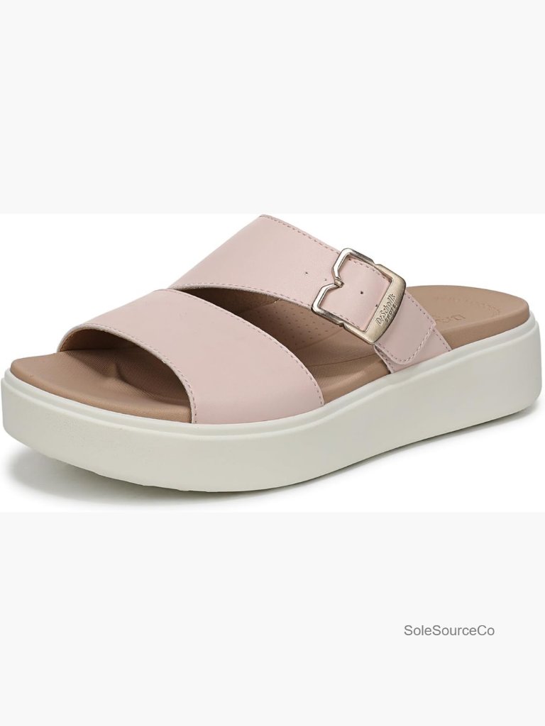 Comfort Slide Sandals With Platform, Adjustable Fit, Easy Slip-On